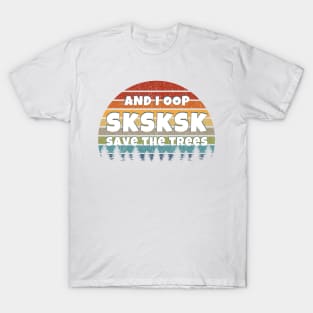 SKSKS And I OOP VSCOGRL Visco Girl Sticker Vintage Retro Beach Sunset Shades T-Shirt